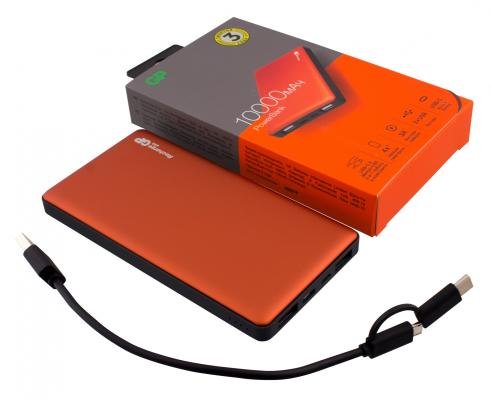 Внешний аккумулятор Power Bank 10000 мАч GP Portable PowerBank MP10 оранжевый