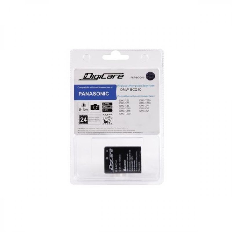 Аккумулятор DigiCare PLP-BCG10 / DMW-BCG10 для DMC-3D1, TZ18, TZ20, TZ25, TZ30