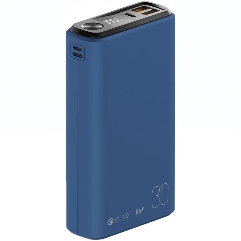 Внешний аккумулятор Olmio QS-30 темно-синий