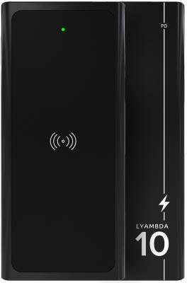Внешний аккумулятор Power Bank 10000 мАч Lyambda LP101 черный