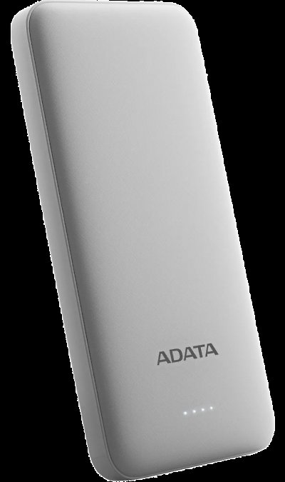 Аккумулятор ADATA T10000, Li-Ion, 10000 мАч, белый